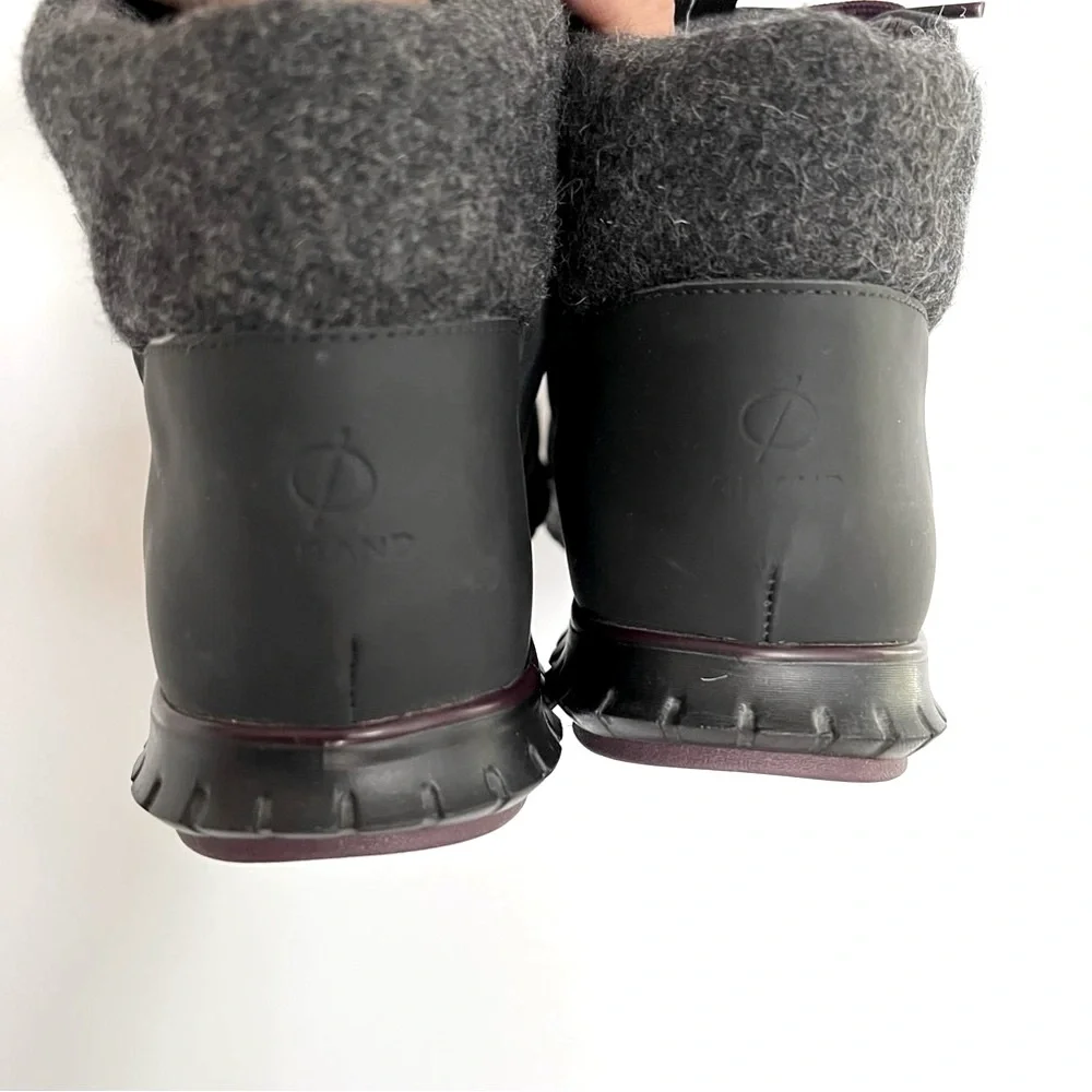 Cole Haan Women's Zerogrand Hiker Waterproof Boots Black Elderberry Size 7 - Picture 9 of 15